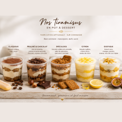 Tiramisu maison à Chalon sur Saône